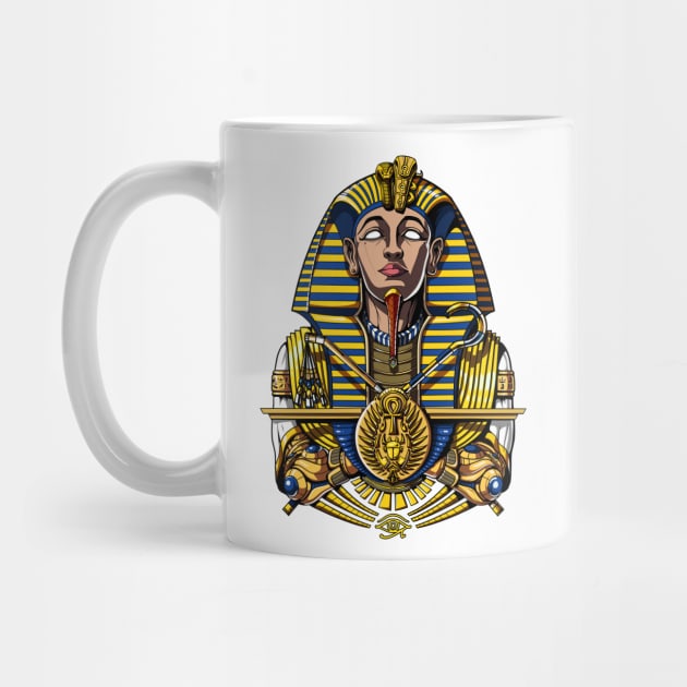 Egyptian Pharaoh Tutankhamun by underheaven